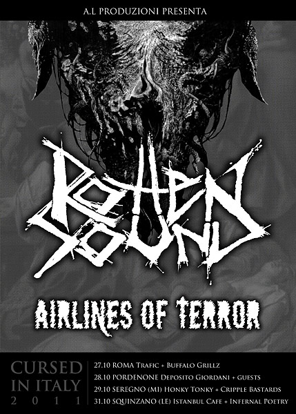ROTTEN SOUND + AIRLINES OF TERROR: mini tour in Italia