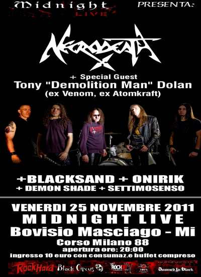 NECRODEATH: show a Milano con un ospite molto speciale