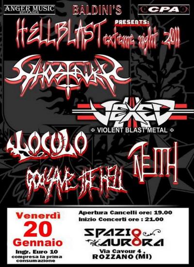HELLBLAST EXTREME NIGHT: evento tutto thrash nel milanese