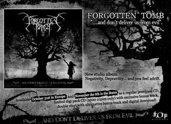 FORGOTTEN TOMB: nuovo pezzo e nuovo album in arrivo