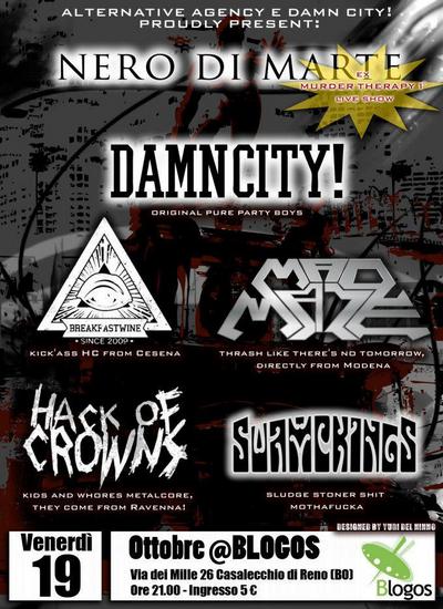 NERO DI MARTE: show da headliner per gli ex Murder Therapy