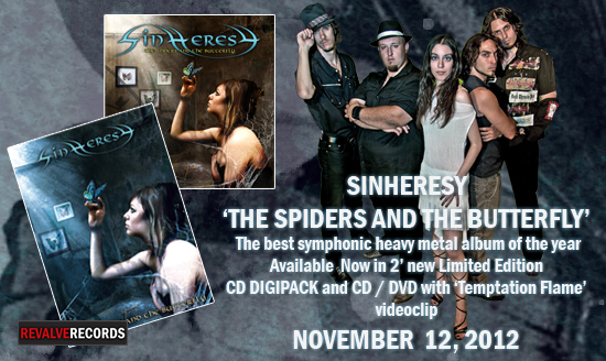 SINHERESY: ristampa in Digipack e DVD di "The Spiders and the Butterfly"