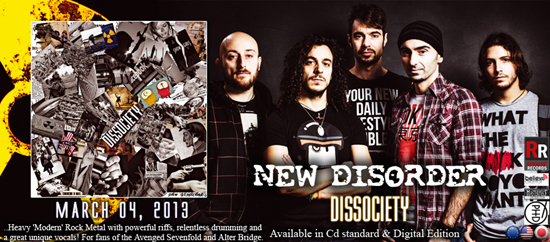 NEW DISORDER: esce oggi il nuovo "Dissociety"
