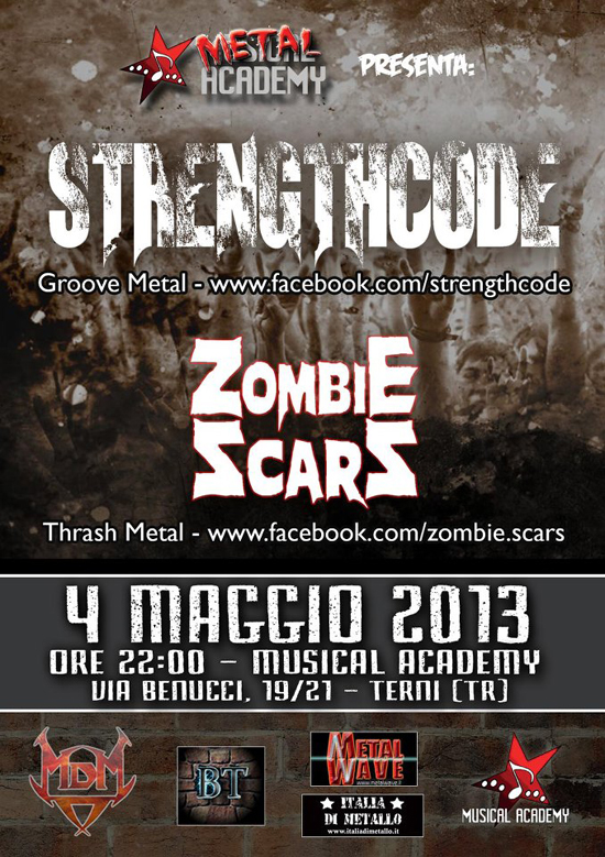 METAL ACADEMY: in arrivo STRENGTHCODE e ZOMBIE SCARS