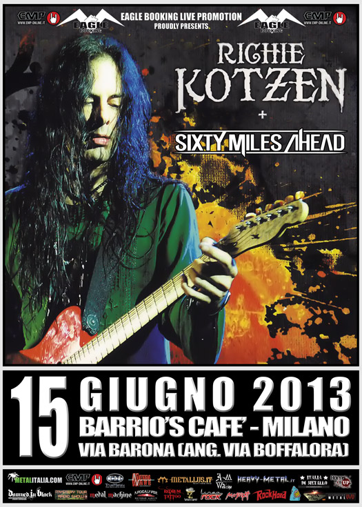 SIXTY MILES AHEAD: opening-act per RICHIE KOTZEN