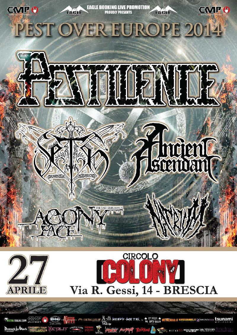 AGONY FACE e NATRIUM: supporting-act per la data italiana dei PESTILENCE