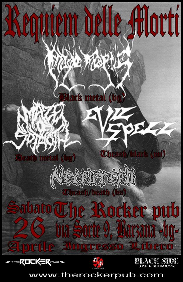 REQUIEM DELLE MORTI: i dettagli del Extreme Metal Fest