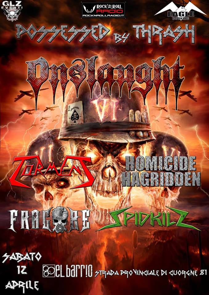 POSSESSED BY THRASH: prima parte del festival con headliner gli ONSLAUGHT