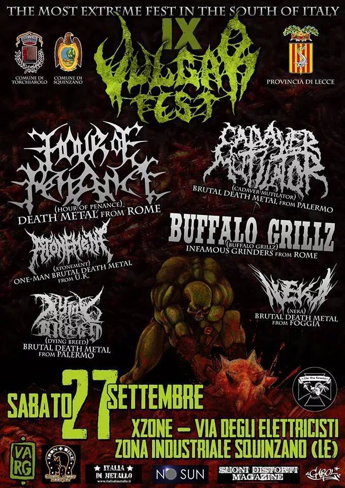 VULGAR FEST: il bill della nona edizione